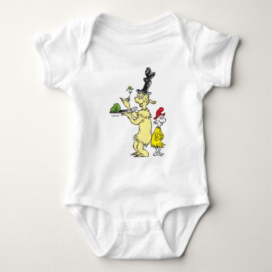 Dr. Seuss Green Eggs and | Friend & Sam-I-Am Baby Strampler (Vorderseite)