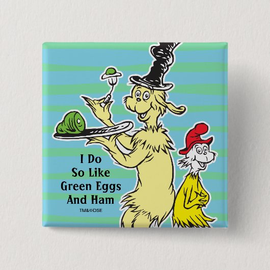 Dr. Seuss Green Eggs and | Friend & Sam-I-Am Button (Vorderseite)