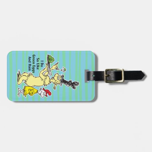 Dr. Seuss Green Eggs and | Friend & Sam-I-Am Gepäckanhänger (Vorderseite horizontal)
