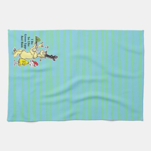 Dr. Seuss Green Eggs and | Friend & Sam-I-Am Geschirrtuch (Horizontal)