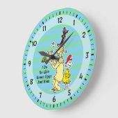 Dr. Seuss Green Eggs and | Friend & Sam-I-Am Große Wanduhr (Winkel)