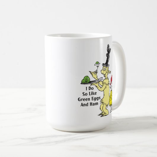 Dr. Seuss Green Eggs and | Friend & Sam-I-Am Kaffeetasse (VorderseiteRechts)