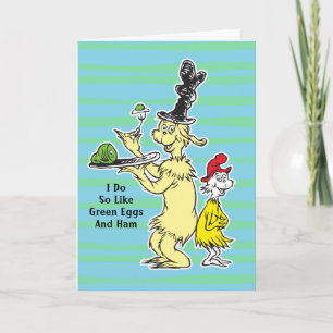 Dr. Seuss Green Eggs and   Friend & Sam-I-Am Karte