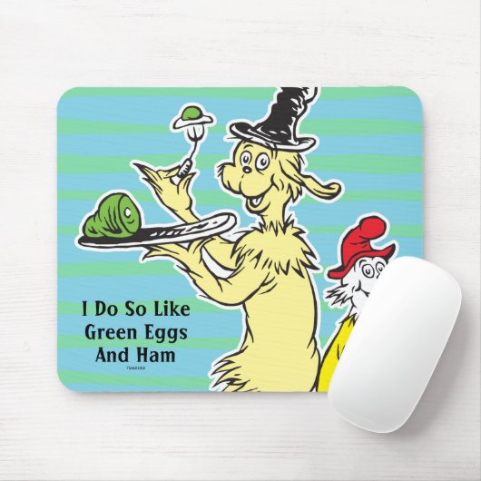 Dr. Seuss Green Eggs and | Friend & Sam-I-Am Mousepad (Mit Mouse)