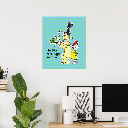 Dr. Seuss Green Eggs and | Friend & Sam-I-Am Poster (Heimbüro)