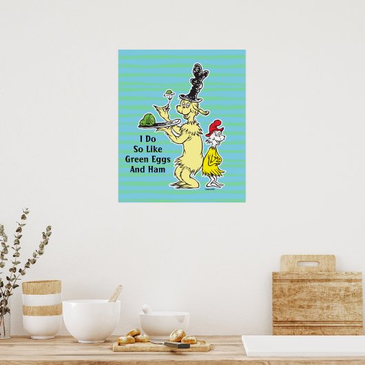 Dr. Seuss Green Eggs and | Friend & Sam-I-Am Poster (Küche)