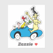 Dr. Seuss Green Eggs and Ham Charaktere im Auto Aufkleber (Blatt)