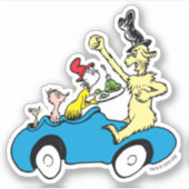 Dr. Seuss Green Eggs and Ham Charaktere im Auto Aufkleber (Vorderseite)