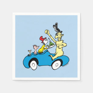 Dr. Seuss Green Eggs and Ham Charaktere im Auto Serviette