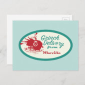 Dr. Seuss | Grinch Delivery von Who-ville Postkarte (Vorne/Hinten)