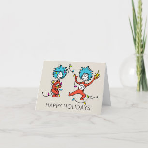 Dr. Seuss   Grinch   Ding Eins Ding Zwei tanzt Feiertagskarte