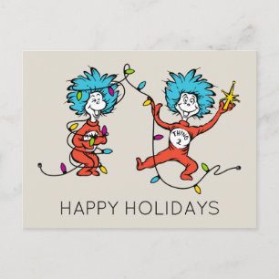 Dr. Seuss   Grinch   Eins und Zwei beim Tanzen Feiertagspostkarte