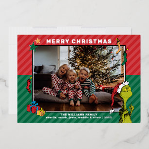 Dr. Seuss Grinch Familienfoto Feiertage