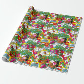 Dr. Seuss | Grinch Farbige Muster Geschenkpapier (Ungerollt)