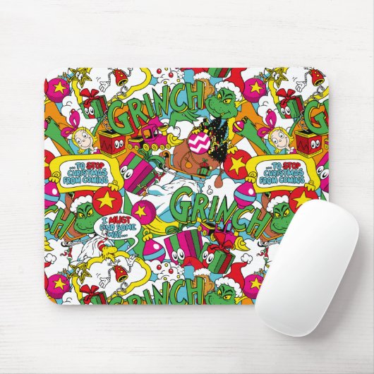 Dr. Seuss | Grinch Farbige Muster Mousepad (Mit Mouse)