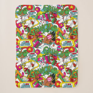 Dr. Seuss Grinch Farbige Muster Sherpadecke