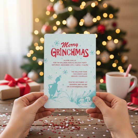 Dr. Seuss | Grinch - Feiertag Einladung