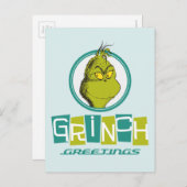 Dr. Seuss | Grinch Greetings Postkarte (Vorne/Hinten)