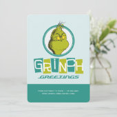 Dr. Seuss | Grinch Gruß Karte (Stehend Vorderseite)