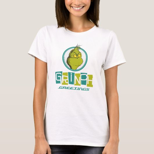 Dr. Seuss | Grinch Gruß T-Shirt (Vorderseite)