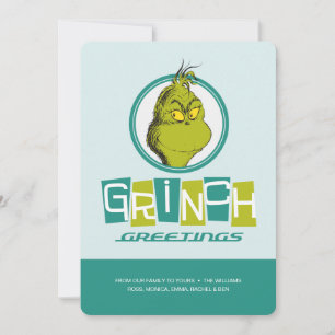 Dr. Seuss Grinch-Grüße Karte