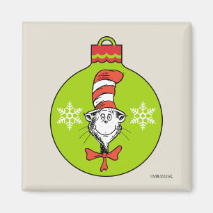Dr. Seuss Grinch Katze im Hut-Ornament Magnet