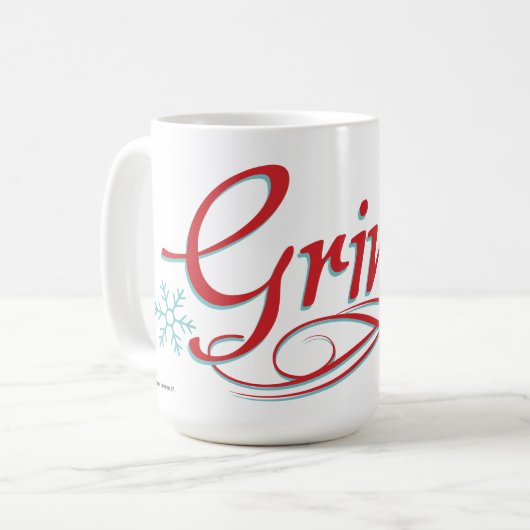 Dr. Seuss | Grinch - Red and Blue Script Kaffeetasse (Vorderseite Links)