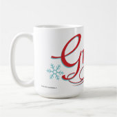 Dr. Seuss | Grinch - Red and Blue Script Kaffeetasse (Links)