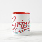 Dr. Seuss | Grinch - Red and Blue Script Tasse (Zentrum)