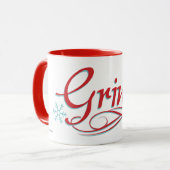 Dr. Seuss | Grinch - Red and Blue Script Tasse (Vorderseite Links)