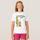 Dr. Seuss | Grinch Winter Birthday Girl T-Shirt (Vorne ganz)