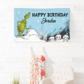 Dr. Seuss | Grinch Winter Geburtstag Banner (Insitu)