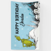 Dr. Seuss | Grinch Winter Geburtstag Banner (Vertikal)