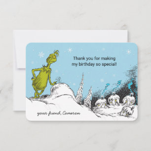 Dr. Seuss Grinch Winter Geburtstag Danke