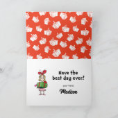 Dr. Seuss | Grinch Winter Geburtstag Karte (Innenseite)