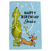 Dr. Seuss | Grinch Winter Geburtstag Mittlere Geschenktüte (Vorderseite)