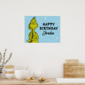 Dr. Seuss | Grinch Winter Geburtstag Poster (Küche)