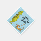 Dr. Seuss | Grinch Winter Geburtstag Serviette (Ecke)