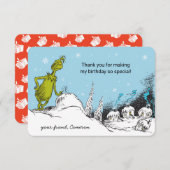 Dr. Seuss | Grinch Winter Geburtstag Vielen Dank (Vorne/Hinten)