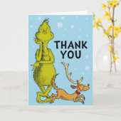 Dr. Seuss | Grinch Winter Geburtstag Vielen Dank Karte (Gelbe Blume)