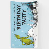 Dr. Seuss | Grinch Winter Geburtstag Willkommen Banner (Vertikal)