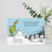 Dr. Seuss | Grinch Winter Geburtstags Dankeschön (Stehend Vorderseite)