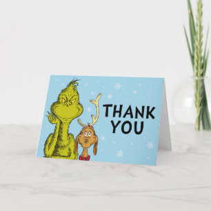 Dr. Seuss Grinch Winter Geburtstags Dankeschön Karte