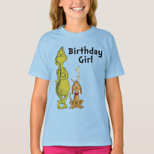 Dr. Seuss Grinch Winter Geburtstagsmädchen T-Shirt