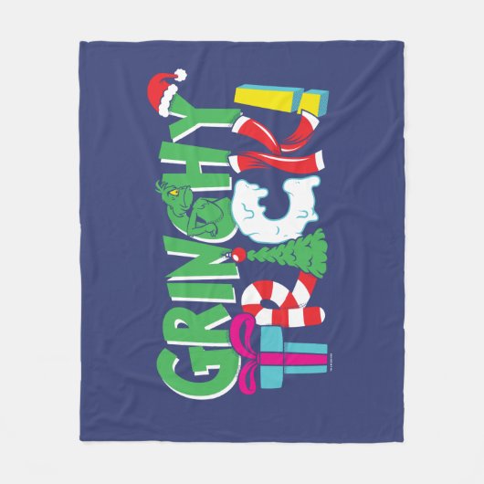 Dr. Seuss | Grinchy Trick Fleecedecke (Vorderseite)