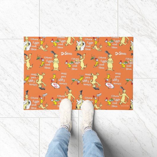 Dr. Seuss Grüne Eier mit Schinken Charakter-Muster Fußmatte (Indoor)