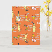 Dr. Seuss Grüne Eier mit Schinken Charakter-Muster Karte (Gelbe Blume)
