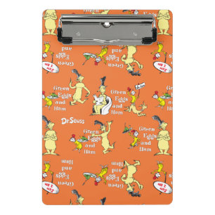 Dr. Seuss Grüne Eier mit Schinken Charakter-Muster Mini Klemmbrett