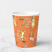 Dr. Seuss Grüne Eier mit Schinken Charakter-Muster Pappbecher (Links)