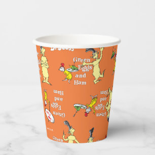 Dr. Seuss Grüne Eier mit Schinken Charakter-Muster Pappbecher
